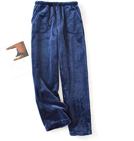 MMKNLRM לנשים לכיסי פליס תרמי של נשים טרקלין פיג'מה מכנסיים מזדמנים חמים מכנסיים ביתיים מכנסיים נשים