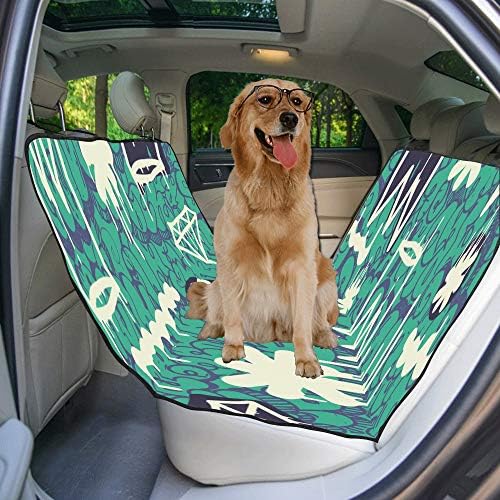 כיסוי מושב כלב מותאם אישית היפ הופ עיצוב סגנון אופנה רחוב הדפסת רכב מושב מכסה לכלבים עמיד למים החלקה