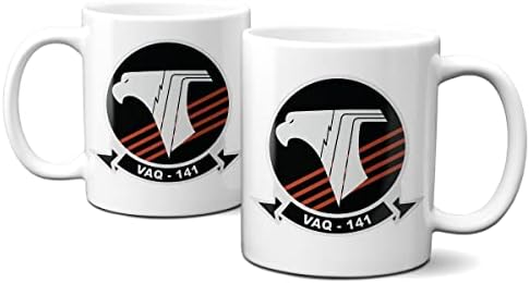 העתיד של טיסה VAQ-141 טייסת התקפה אלקטרונית לוגו 11oz ספל
