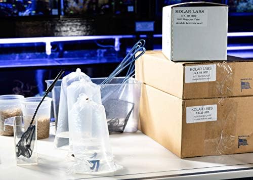 פלסטיק רסיליה, שקיות משלוח דליפת הוכחה לדגים חיים - 6 איקס 12 002 מיל, חותם תחתון כפול, עבור מים מתוקים &מגבר;