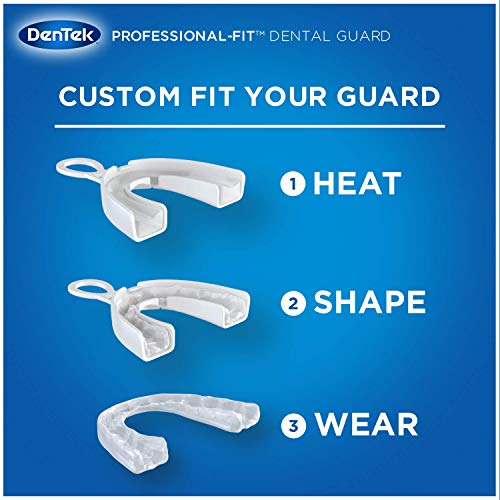 Dentek Professional-Fit, שומר שיניים מקסימאלי להגנה על טחינת שיניים וטבלית ניקוי אנטי-בקטריאלית, 90CT, 90CT