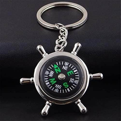 GHGHF Survival Compass Chain Key Cainking Camping Hilking Compass Compass Ride Ruting Crizing
