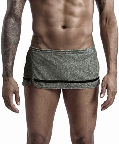 GDJGTA של גברים סקסית בולטת בוקסר בוקסר קצרים תחתונים טרקלין מכנסיים קצרים חוטיני תומכים במכנסי חץ