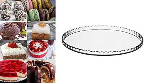 לבקו עוגת דוכן תשוקה עיצוב ברור זכוכית שירות מגש, נראה נהדר עבור כוס עוגות, עוגיות, נהדר הגשת חטיף