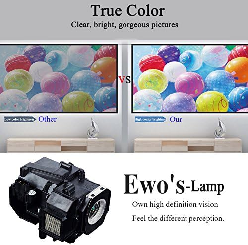 נורת המנורה להחלפה של EWO HC8350 של EWO לקולנוע ביתי EPSON 8350 8345 8500UB 8700UB 6100 6500UB
