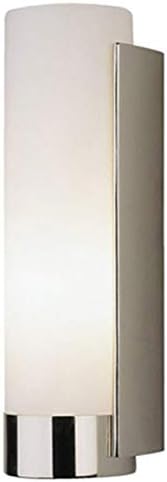 רוברט אבי ס1310 פמוטים עם גווני זכוכית חלבית לבנה, גימור ניקל מלוטש