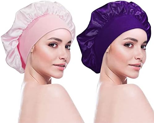 אנרגיה 12 יחידות סאטן מצנפת כובעי לנשים מוצק צבע שיער ונטות לשינה גומייה מצנפת כובעי עבור שחור נשים שיער טיפול