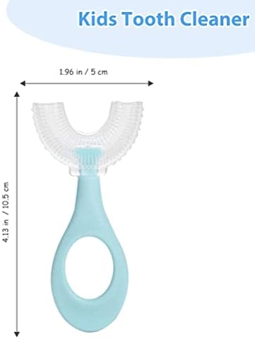 3 יחידות סיליקון בצורת מברשת שיניים ילדי שן ניקוי מברשת מברשת שיניים ידנית בקיעת שיניים צעצוע