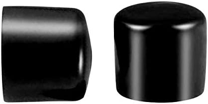 בורג חוט הגנת שרוול גומי עגול צינור בורג כובע כיסוי ידידותי לסביבה שחור 33 ממ מזהה 100 יחידות