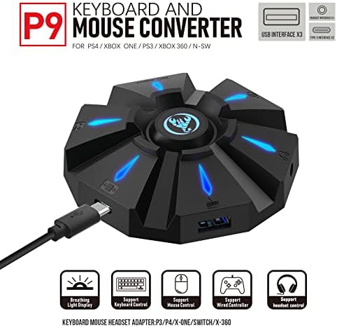 ממיר עכבר ממיר מקלדת מתג שיתוף מתג Controller Gamepad עבור מתג IOS Andorid PS4