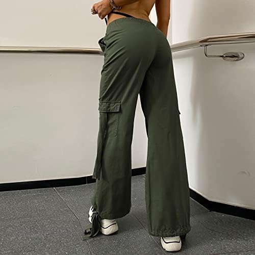 מכנסי מטען רחבים לגלוש נערות נערות שולטות מכנסי טרנינג רגל רחבה Y2K בגדי רחוב חיצוניים ספורט ספורט מכנסיים