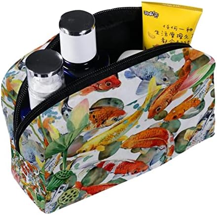 תיקי נסיעות קוסמטיים של טבובט, מארז איפור, תיק איפור למוצרי טיפוח, פרח אמנות וינטג 'של קוי לוטוס