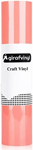 Girafvinyl Heat העברת ויניל גליל HTV Vinyl - 12 ברזל אלמוגים x20ft על ויניל לחולצות טריקו, ויניל לעיתונות