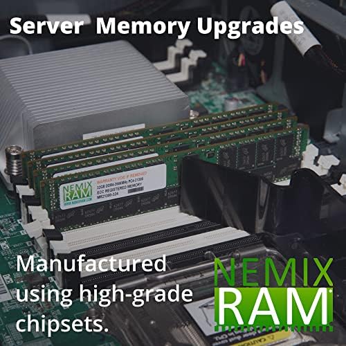 64GB DDR4-2400MHz PC4-19200 ECC RDIMM 2RX8 1.2V זיכרון שרת רשום על ידי NEMIX RAM