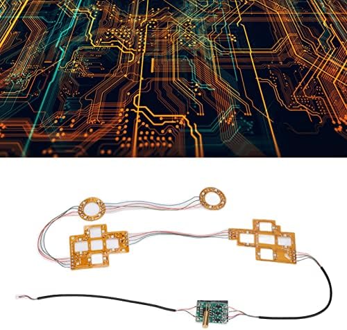 ערכת כפתור החלפה של Kafuty-1 לבקר PS5, ערכת לחצני LED רב-צבעים מנונים לקונסולת PS5, עם כפתורי כיוון ABXY JOYSTICK