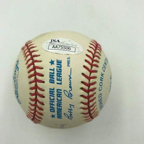 בובי תומסון מזרוסקי דון לארסן בייסבול הרגעים הגדולים ביותר של בייסבול חתום JSA - כדורי בייסבול עם חתימה