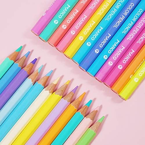 מרקו 24 ספירה עפרונות צבעוניים עפרונות אמנות שואבים עפרונות אומנות ומלאכות מקצועיות הגדירו צבעים