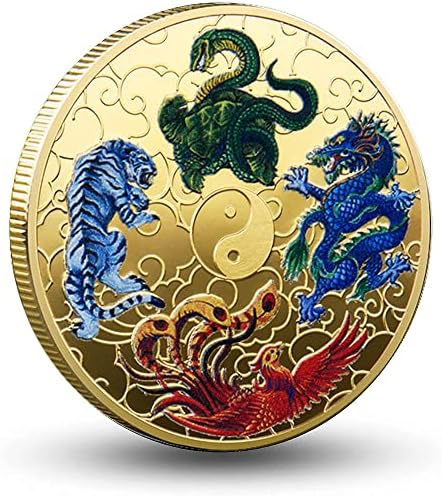 GIMILANG סיני יצורים מיתיים עתיקים עתיקים למזל מגרד לגרטיס מטבע מזל - סינית מזל טוב קסמי אתגר מטבע