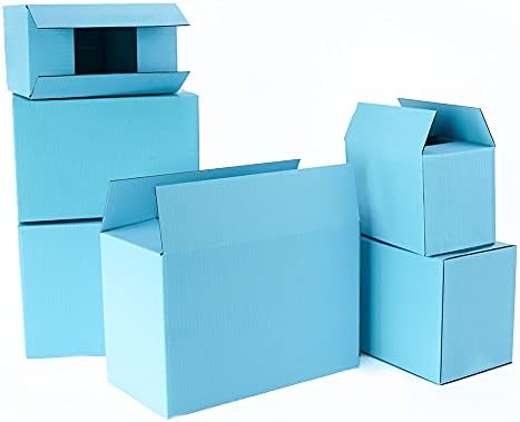 שוקלה 914 5 יחידות / 10 יחידות כחול אריזה תיבת 3 שכבה גלי נייר אחסון קופסא מתנת אביזרי קופסא קטנה מתנות