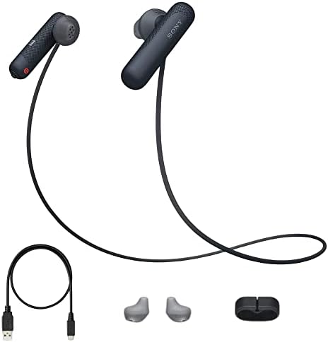 אוזניות Bluetooth של סוני בתוספת באס, אוזניות ספורט אלחוטיות הטובות ביותר עם מיקרופון/מיקרופון, IPX4