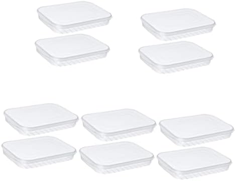 10 יחידות תיבת בייקון אטום קופסות ברור מיכל עם מכסה זכוכית אטום מכולות גדול אחסון מיכל ברור מקרה עבור שרימפס
