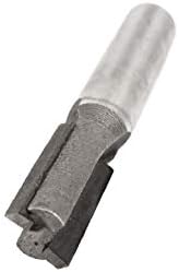 נגרות X-DREE 1/4 חור קידוח 5/16 חיתוך דיא חלילים כפולים עם נתב ישר 4 יחידות (1/4 '' Vástago 5/16