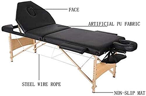 שולחן עיסוי של LJJSMG, מיטת עיסוי ניידת עיסוי ביתי בריאות ופיזיותרפיה שולחן מיטת יופי שולחן עור נייד