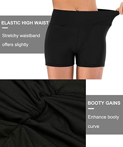 מכנסיים קצרים של שלל לנשים יוגה יוגה אימון כושר חדר כושר מכנסיים קצרים במותניים גבוהים הרמת מכנסיים חמים