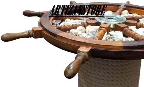 ימי עץ ספינה גלגל שולחן בית תפאורה קפה שולחן