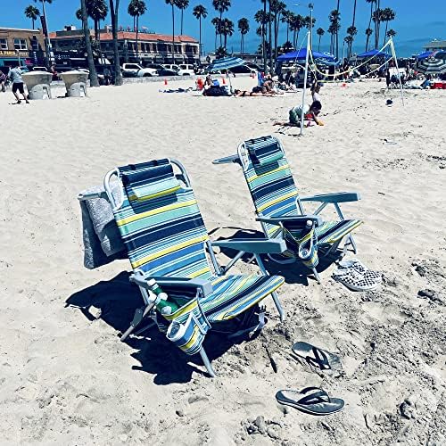 פונקוד תרמיל חוף כיסאות, 5-עמדה שכב שטוח מתקפל תרמיל חוף כיסא.