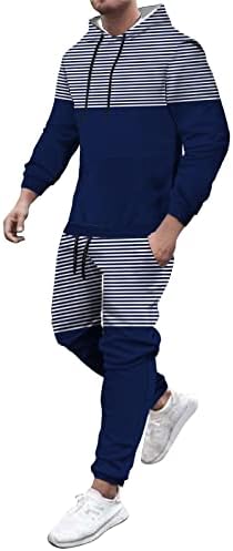 מכנסי טרנינג תלבושת גברים בתוספת גודל שתי חתיכה סטי זכר תלבושות חליפת סלעית סוודר מכנסיים ספורט