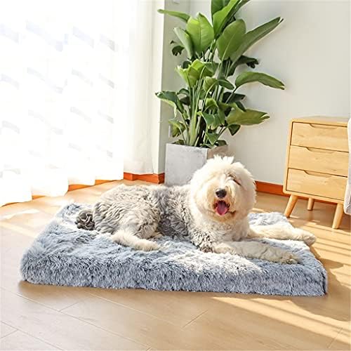 Xlaiq אולטרה קטיפה מיטת כלב מיטת כלבים מלבנית מחצלות כלבים/כיסוי נשלף כרית מזרן מחמד לכלבים גדולים