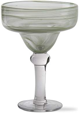 תגי מערבולת מרגריטה זכוכית זכוכית זכוכית צלולה עם עיצוב מערבולת ברור
