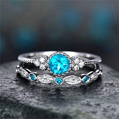 לנשים גבירותיי טבעת זירקון אופנה טבעת תכשיטי אירוסין טבעות סט משובץ טבעת ירוק טבעות מגניב טבעות עבור