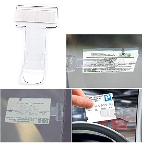 2 יחידות רכב שקוף חשבונית כרטיס תיקיית רכב שמשות חלון חניה היתרי כרטיס מחזיק קליפ