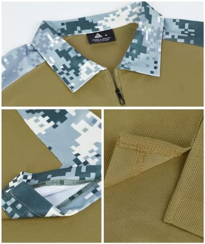 זיטי טקטי חולצות לגברים צבאי גולף חולצות קצר שרוול עם קולרים צבא חולצה