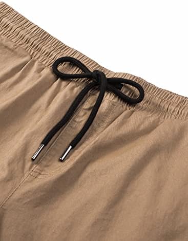 מכנסיים קצרים מזדמנים של JMierr - משיכת כותנה חוף קיץ חוף נמתח. מכנסי גולף צ'ינו.