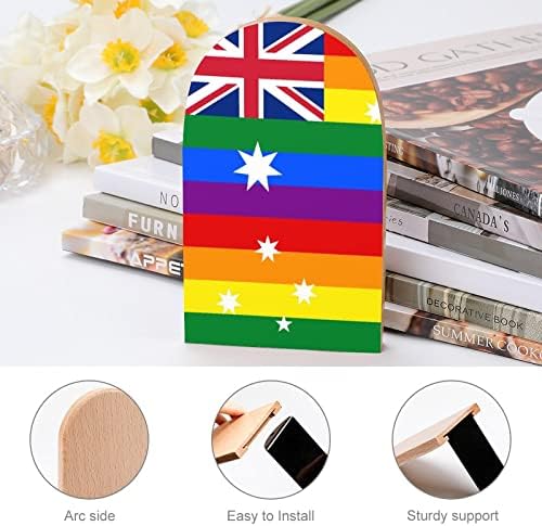 אוסטרלי הבוחרים לומר כן לאותו מין נישואים חמוד ספר קצותעץ תומכי ספרים מחזיק עבור מדפי ספרים מחיצת