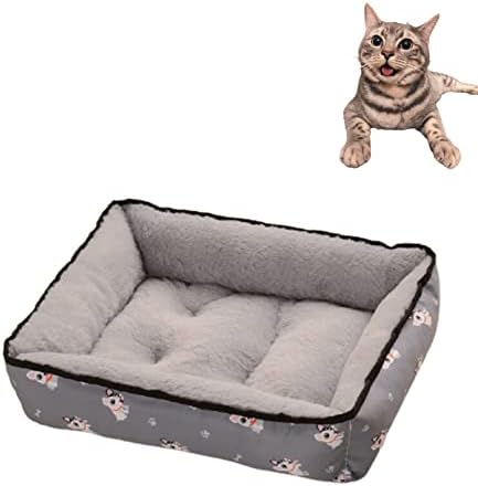 קו קבוצת עצמי התחממות חתול מיטה-דו צדדי לנשימה חתול כרית מיטת עבור קטן בינוני חתלתול כלב חתול