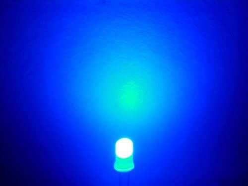 פרויקטים אלקטרוניים-B-0001-C11 אור כחול מפוזר, נוריות עדשות לבנות, 5 ממ