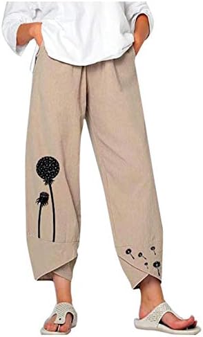 מכנסי יוגה מגפיים של Honprad Petite מכנסיים לנשים מתלקחות מכנסיים נמתחים פרחים מותניים אלסטיים מכנסי רגל