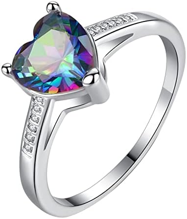 טבעת נישואין לנשים אהבה קוריאנית אהבה בצורת לב זוג טבעת טבעת אפרסק לב טבעת יהלום צבעונית טבעות אופנה