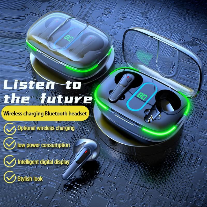 Pro70 אוזניות אוזניות אלחוטיות אוזניות Bluetooth עם מארז טעינה אלחוטית IPX4 אוזניות סטריאו אטומות למים באוזן