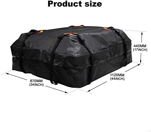 420D שקית מטען עמיד למים רכב גג מטען אחסון שקית מזוודות אוניברסלי לטיולים קמפינג קופסת מזוודות קופסה