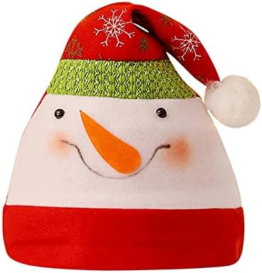 כובע חג המולד של יופקו, כובע סנטה למבוגרים לשני המינים, כובע חג המולד לחג המולד נוחות קטיפה
