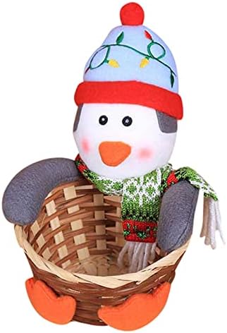 זמן הקרוב החג שמח סוכריות אחסון סל קישוט סנטה איש שלג אחסון סל שולחן העבודה סוכריות תיבת חטיף