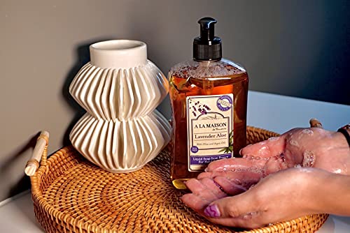 A la maison lavender אלוורה סבון יד נוזלי - סבון לחות טבעי משולש טחון טחון