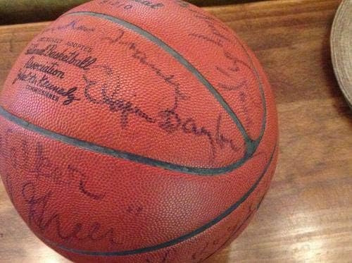 1964-65 לייקרס/76ers חתמו x23 J וולטר קנדי ​​משחק כדור צ'מברליין/מערב+ JSA - כדורסל חתימה