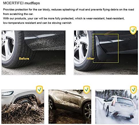 מכונית Moertifei Mudguard דש בוץ פנדר שומר התואם תואם 2022 2023 מרצדס בנץ C-Class C300 סדאן amg-line