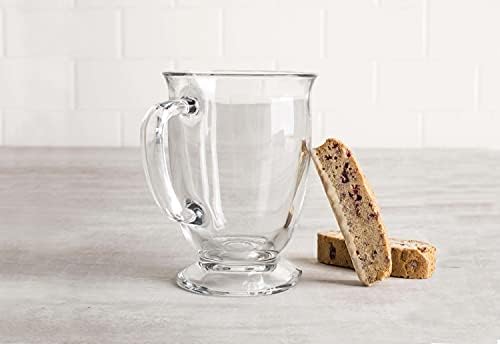 קוק זכוכית ספלי קפה, עם ידיות, ברור תה כוסות, לשתיית משקאות חמים, לאטה, קפוצ ' ינו, אספרסו, קיבולת